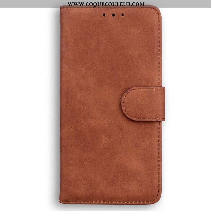 Housse Oppo Reno 8 Effet Cuir Couture