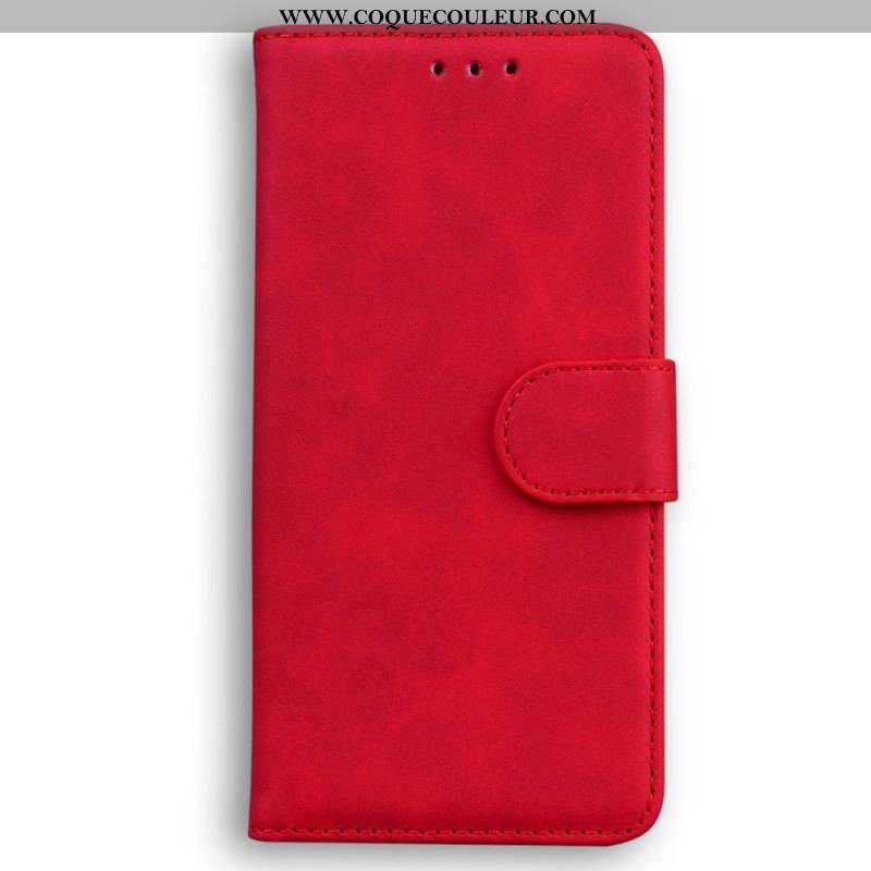 Housse Oppo Reno 8 Effet Cuir Couture