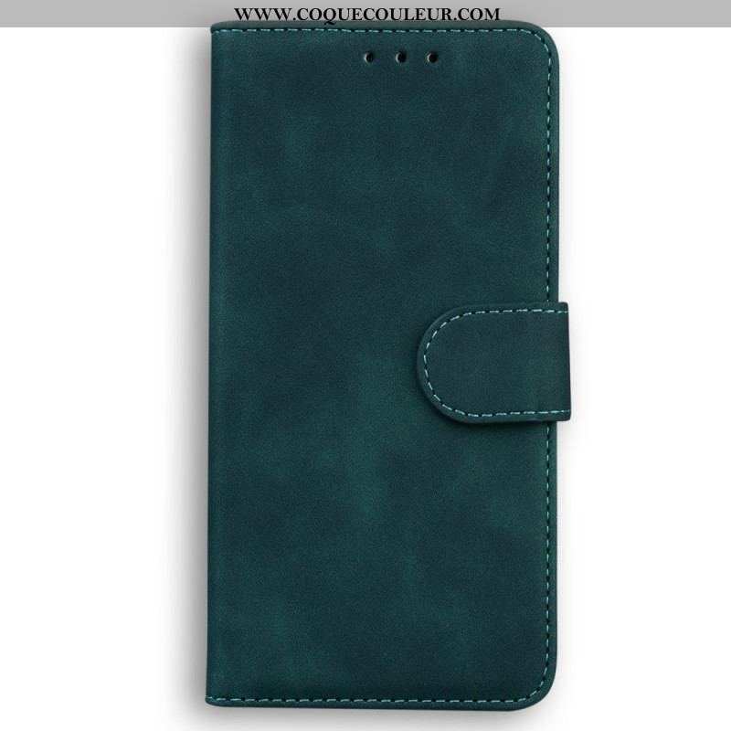 Housse Oppo Reno 8 Effet Cuir Couture