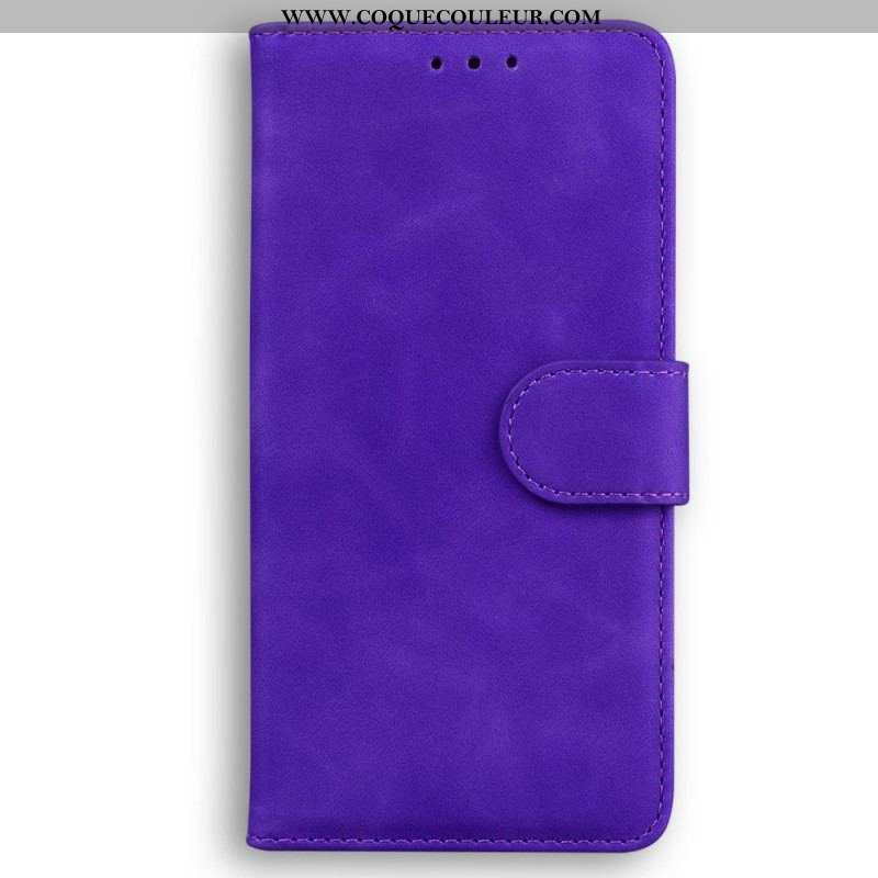 Housse Oppo Reno 8 Effet Cuir Couture