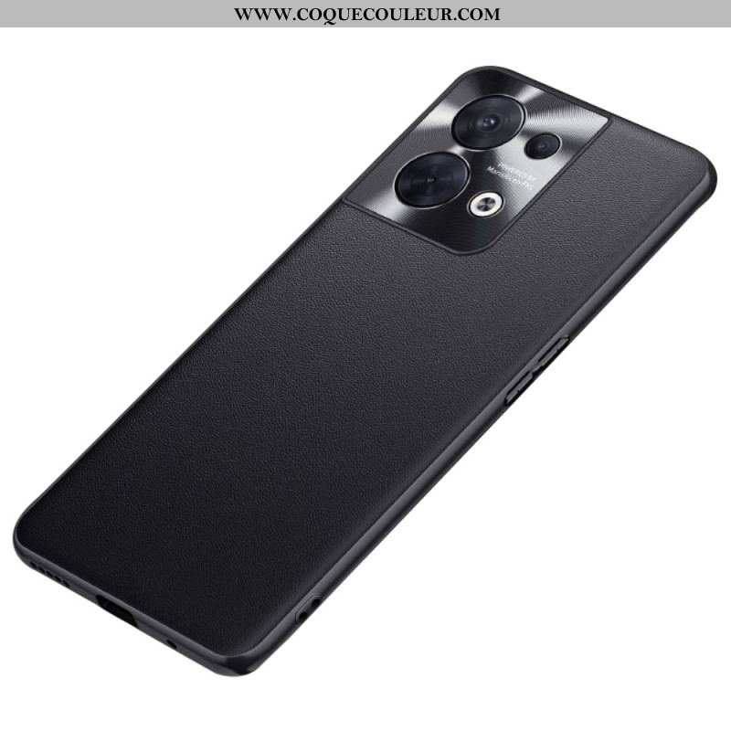 Coque Oppo Reno 8 Simili Cuir Haut de Gamme