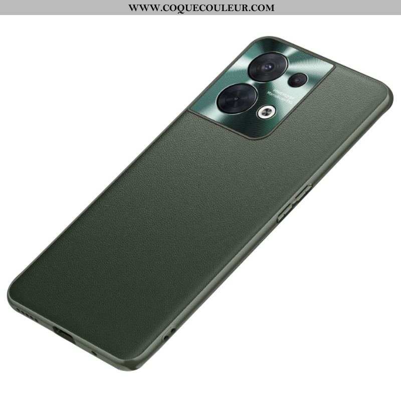 Coque Oppo Reno 8 Simili Cuir Haut de Gamme