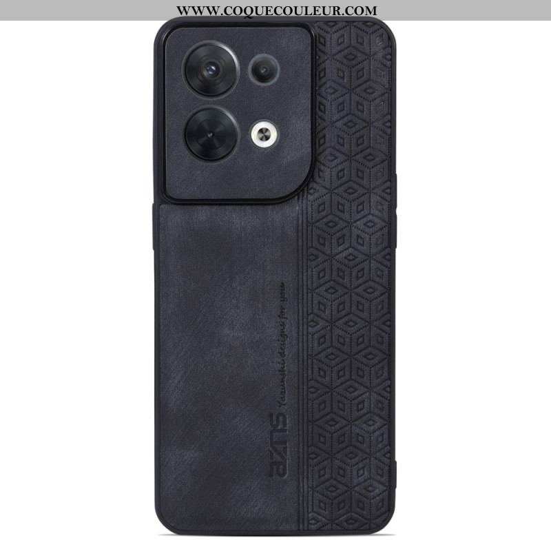 Coque Oppo Reno 8 Effet Cuir AZNS