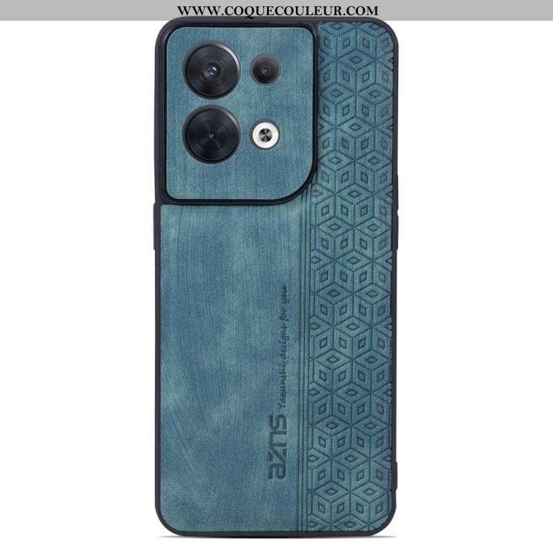 Coque Oppo Reno 8 Effet Cuir AZNS