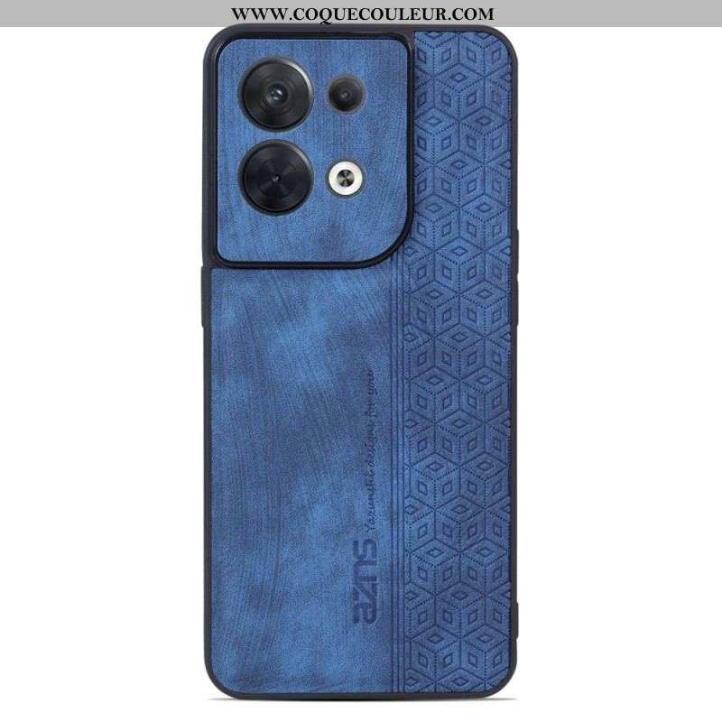 Coque Oppo Reno 8 Effet Cuir AZNS