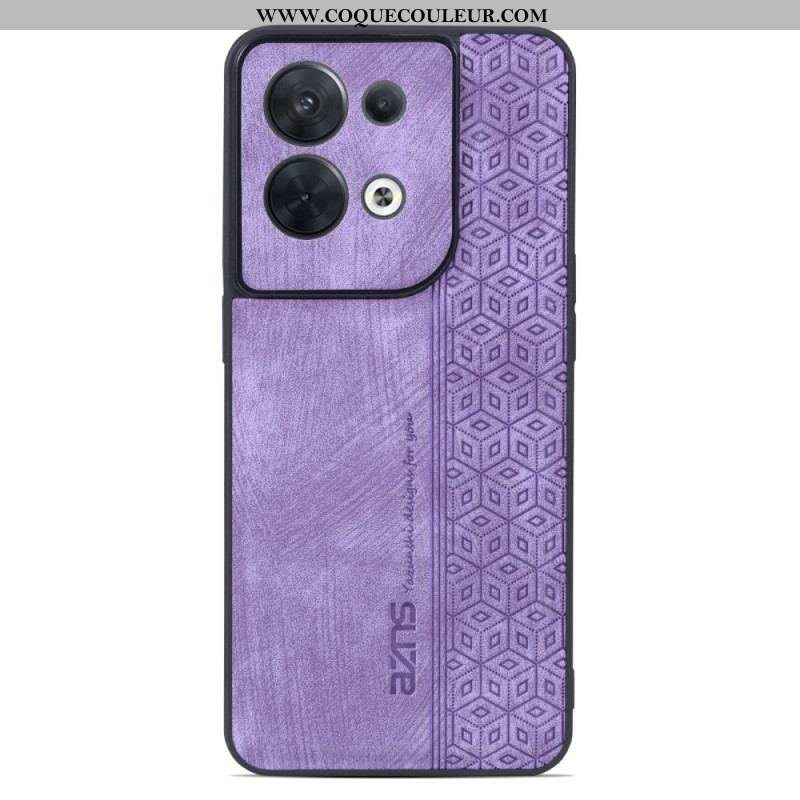 Coque Oppo Reno 8 Effet Cuir AZNS