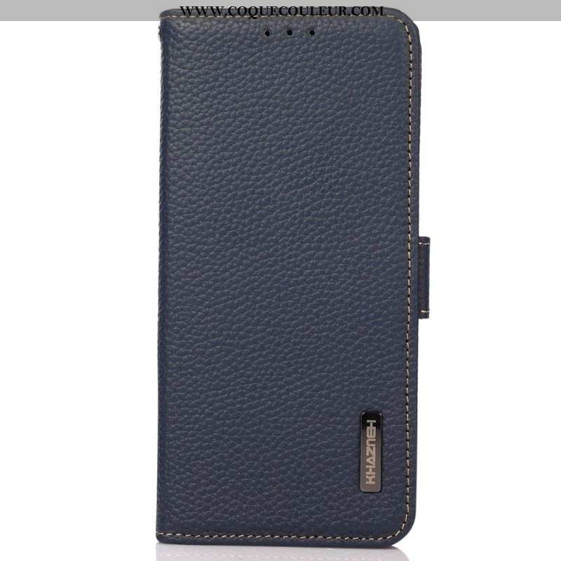 Housse Oppo Reno 8 Cuir Litchi KHAZNEH RFID