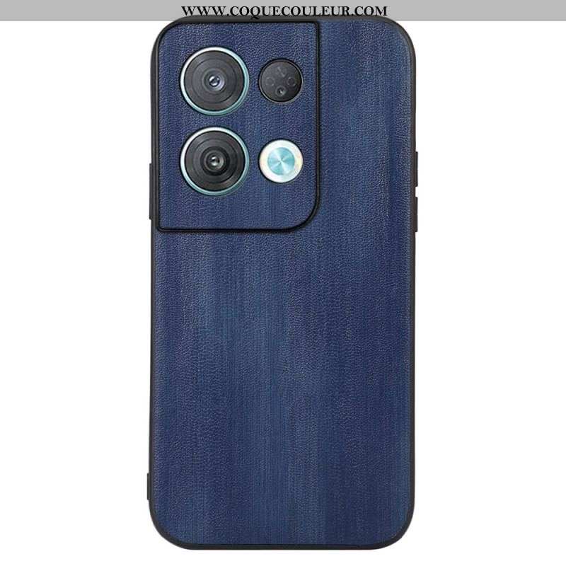 Coque Oppo Reno 8 Simili Cuir Texturé