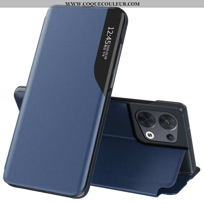 View Cover Oppo Reno 8 Simili Cuir