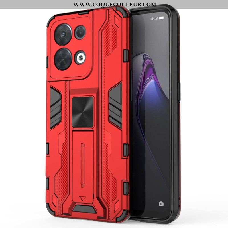 Coque Oppo Reno 8 Support Amovible Vertical et Horizontal