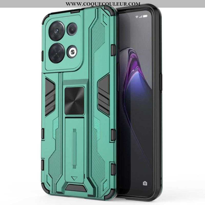 Coque Oppo Reno 8 Support Amovible Vertical et Horizontal