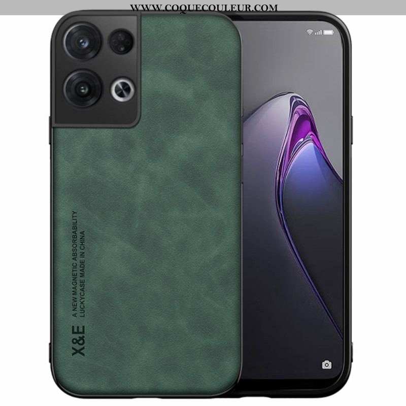 Coque Oppo Reno 8 Effet Cuir X&E