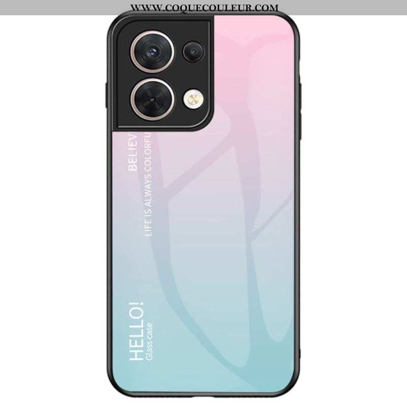 Coque Oppo Reno 8 Verre Trempé Hello