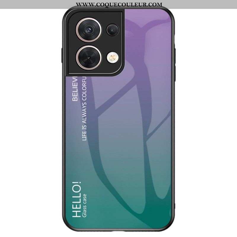 Coque Oppo Reno 8 Verre Trempé Hello