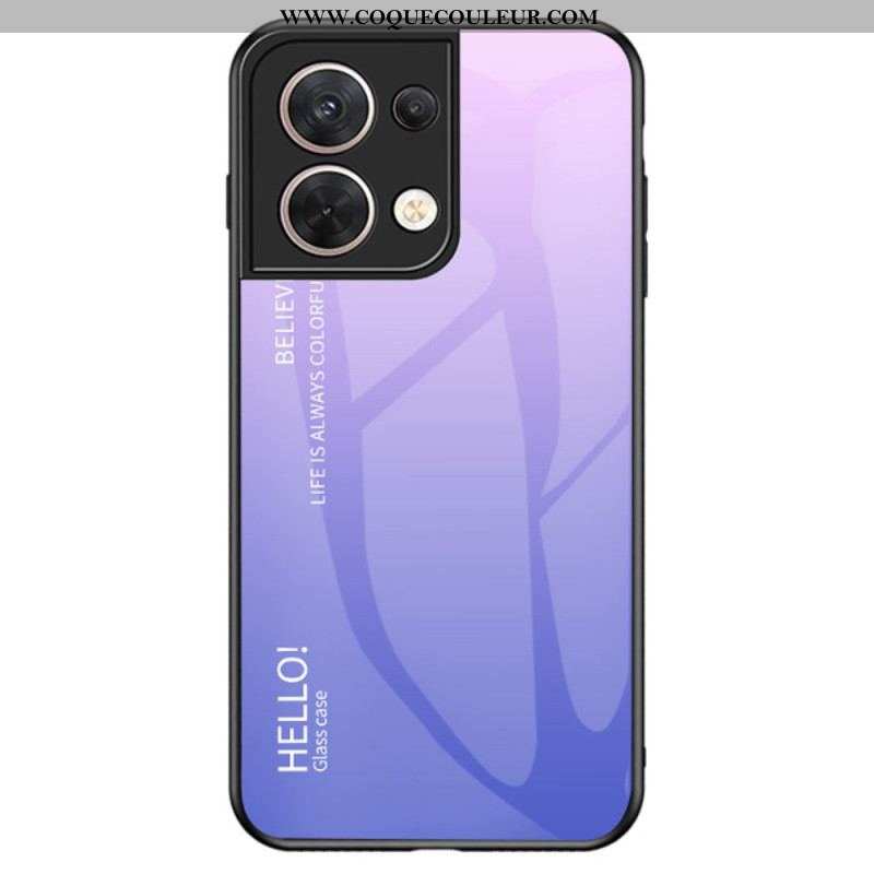 Coque Oppo Reno 8 Verre Trempé Hello