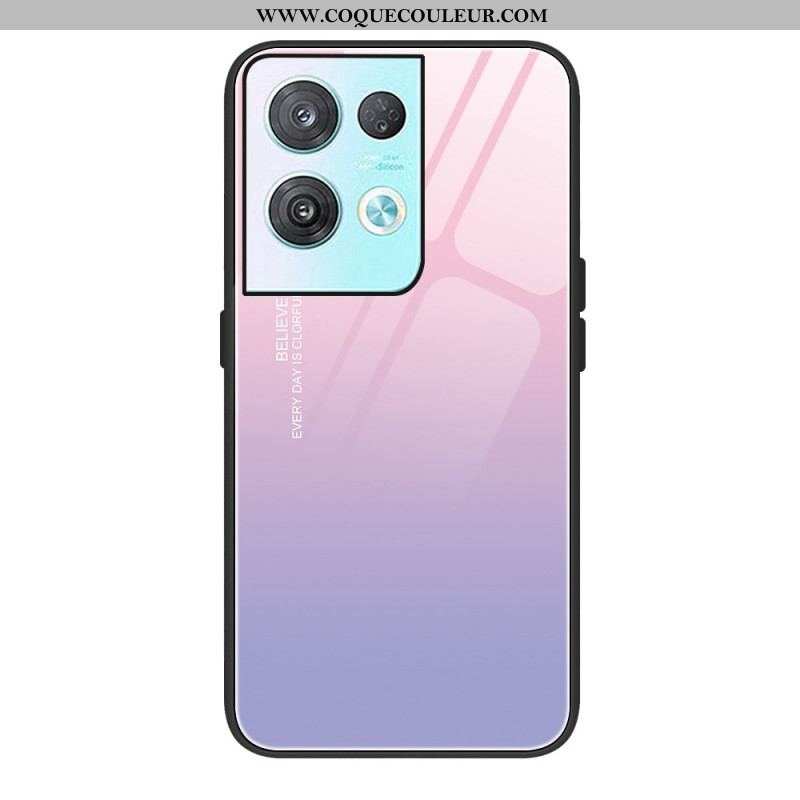 Coque Oppo Reno 8 Verre Trempé Gradient