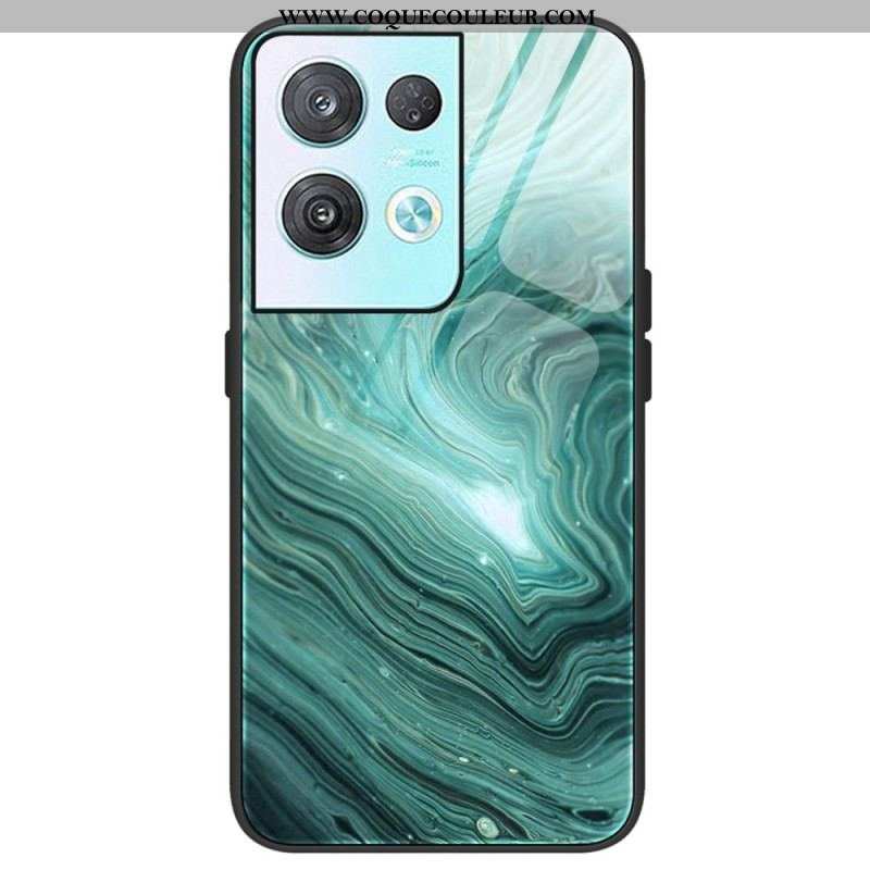 Coque Oppo Reno 8 Verre Trempé Marble Colors