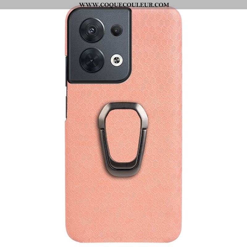 Coque Oppo Reno 8 Nid d'Abeille avec Anneau-Support