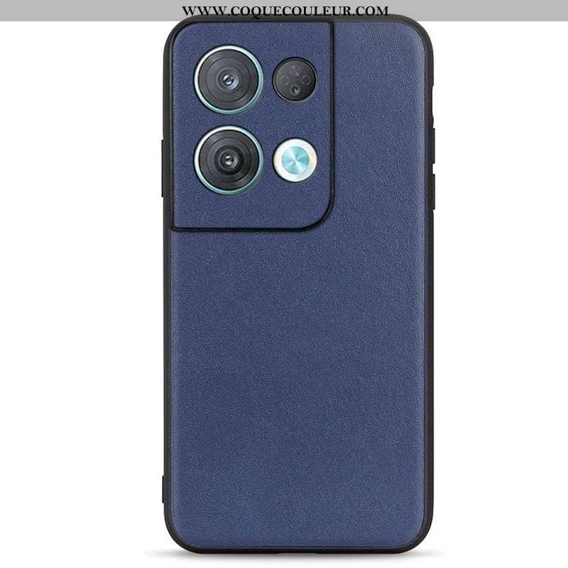 Coque Oppo Reno 8 Vrai Cuir