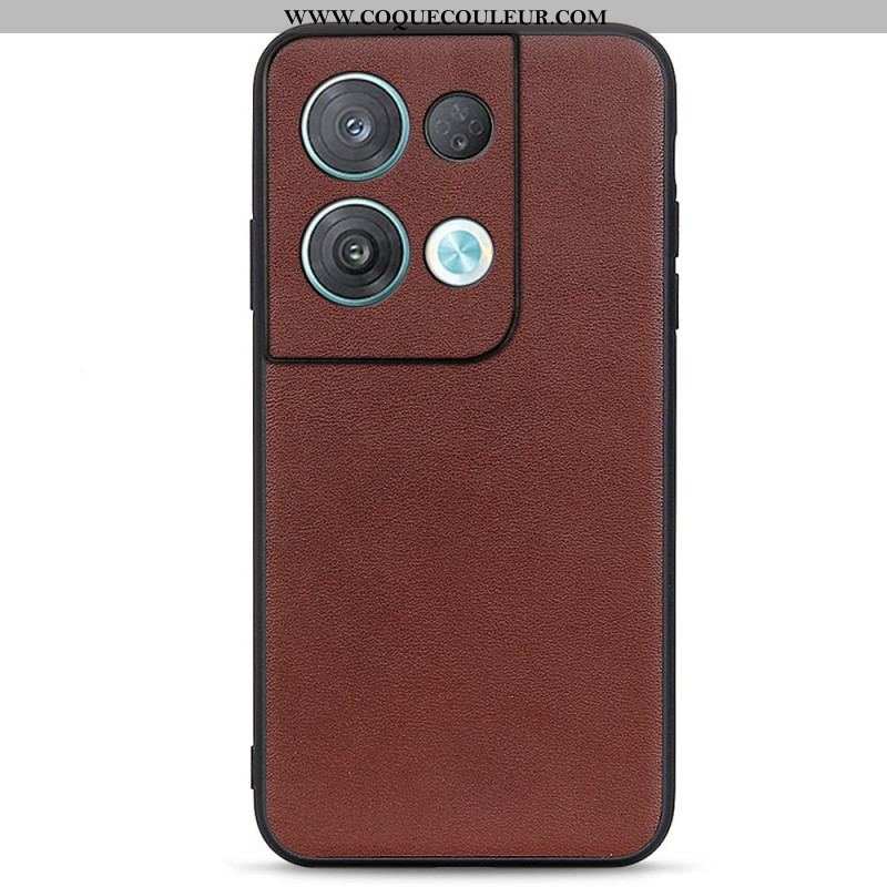 Coque Oppo Reno 8 Vrai Cuir