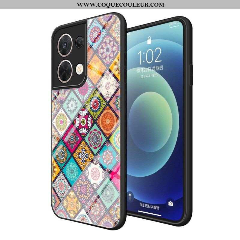 Coque Oppo Reno 8 Patchwork