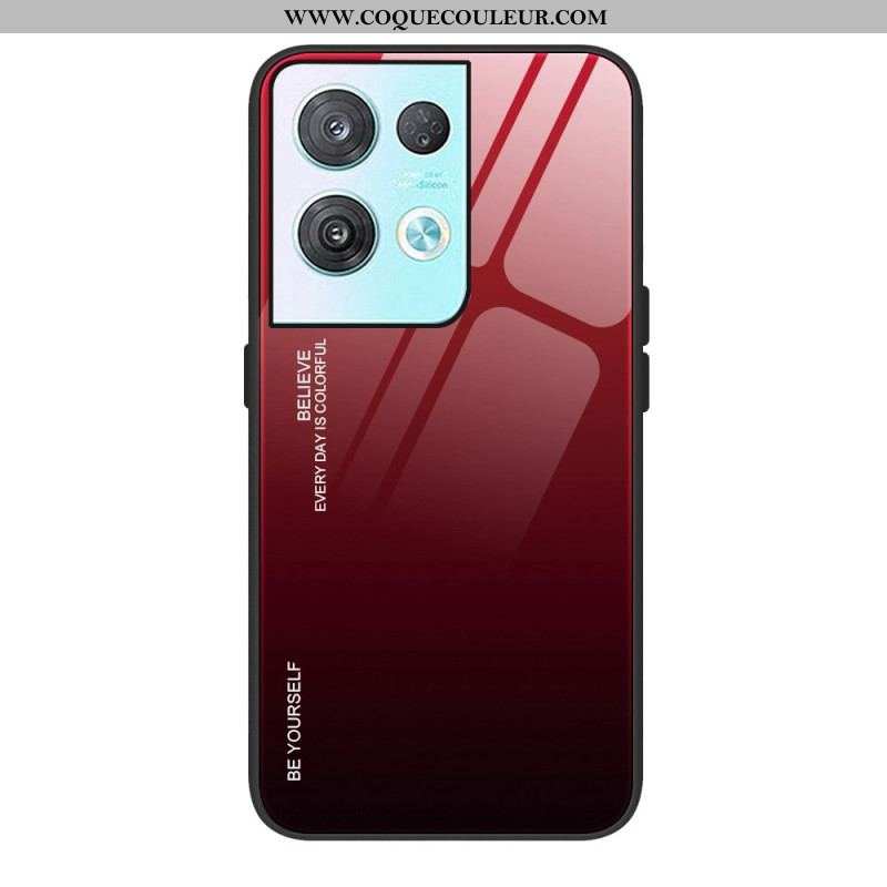 Coque Oppo Reno 8 Verre Trempé Be Yourself