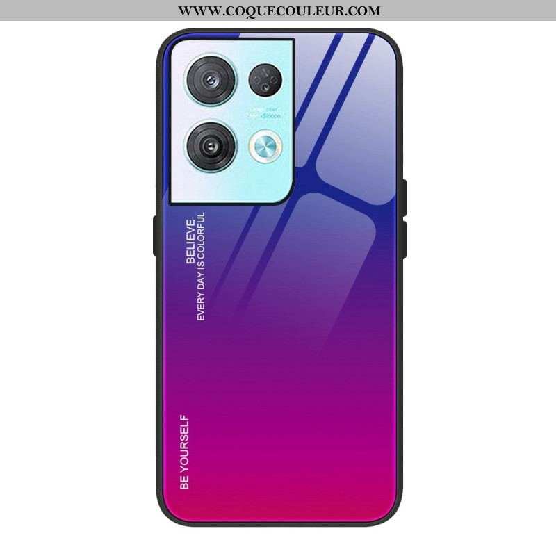 Coque Oppo Reno 8 Verre Trempé Be Yourself