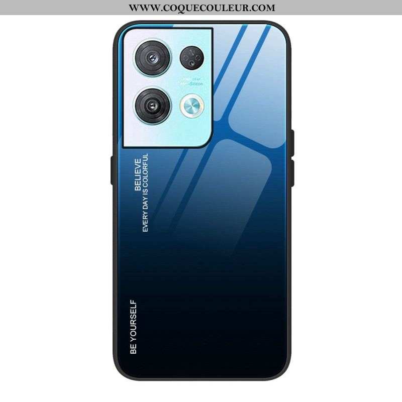 Coque Oppo Reno 8 Verre Trempé Be Yourself