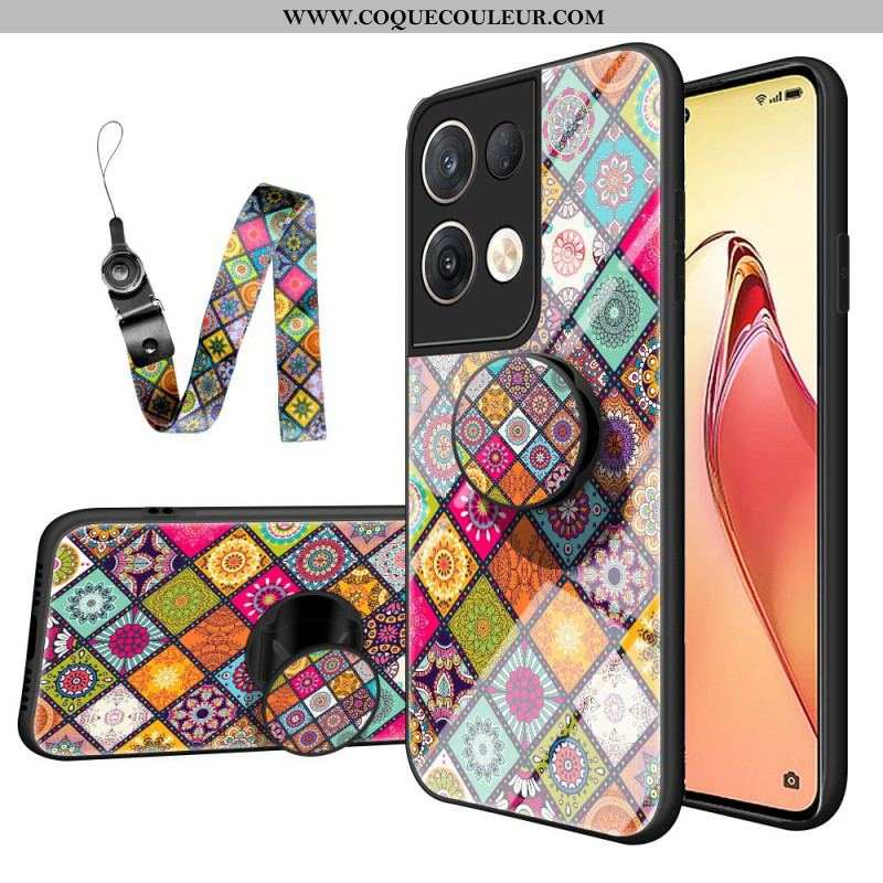 Coque Oppo Reno 8 Pro Patchwork