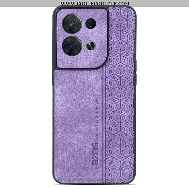 Coque Oppo Reno 8 Pro Effet Cuir AZNS