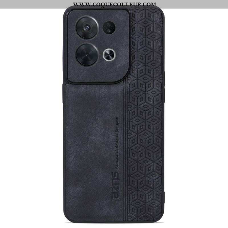 Coque Oppo Reno 8 Pro Effet Cuir AZNS