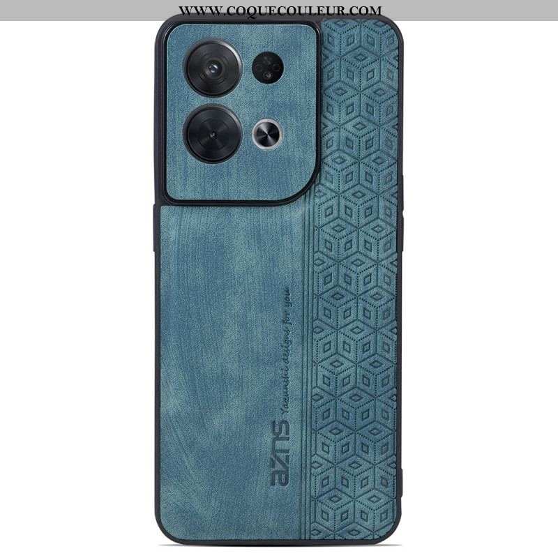 Coque Oppo Reno 8 Pro Effet Cuir AZNS