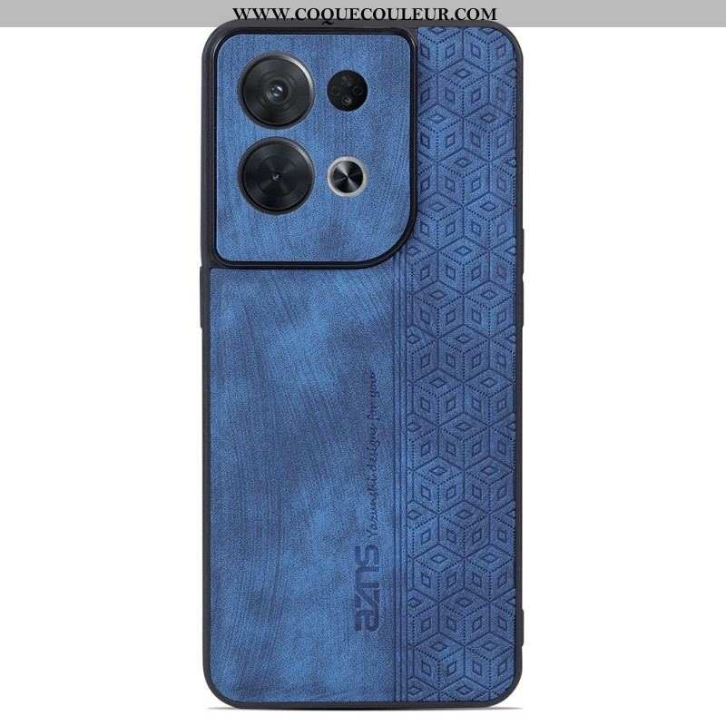 Coque Oppo Reno 8 Pro Effet Cuir AZNS