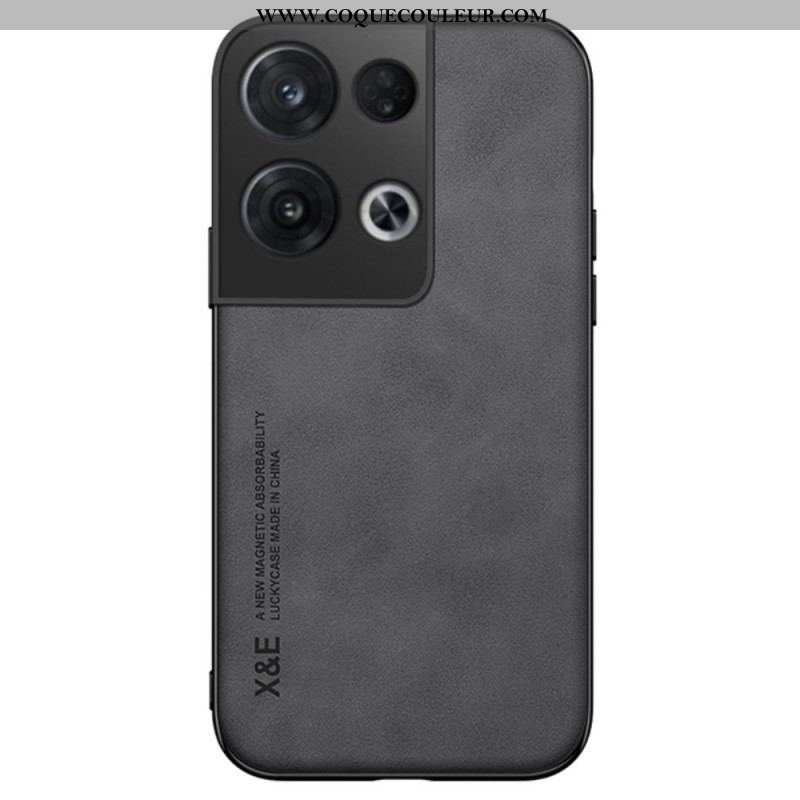 Coque Oppo Reno 8 Pro Effet Cuir X&E