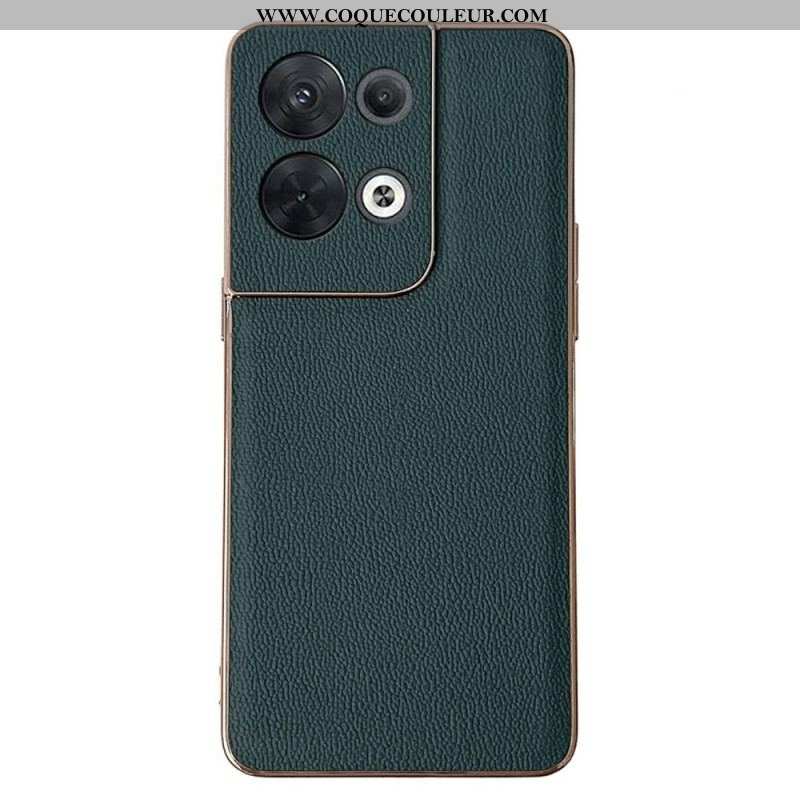 Coque Oppo Reno 8 Pro Vrai Cuir Premium