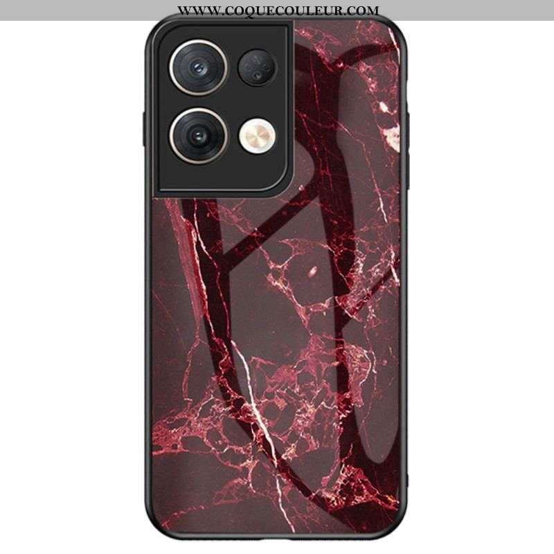 Coque Oppo Reno 8 Pro Verre Trempé Marbre