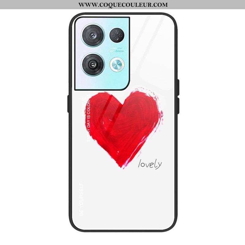 Coque Oppo Reno 8 Pro Verre Trempé Coeur