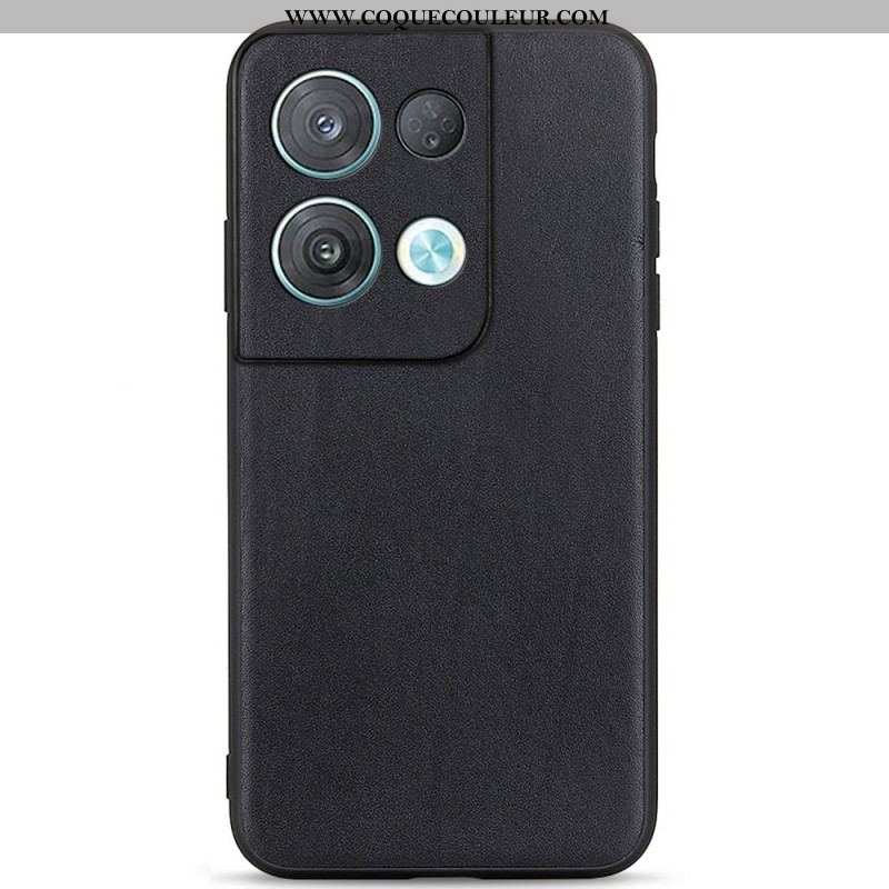 Coque Oppo Reno 8 Pro Vrai Cuir