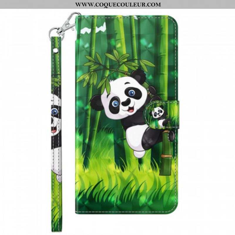 Housse Samsung Galaxy A13 5G / A04s Panda et Bambou