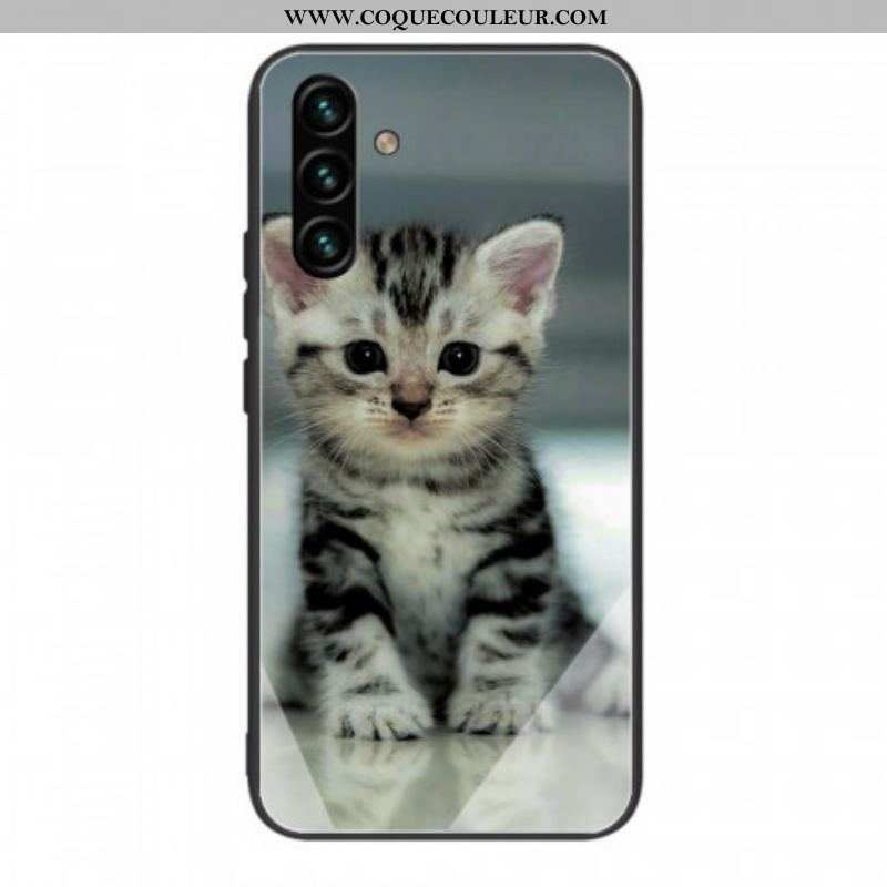 Coque Samsung Galaxy A13 5G / A04s Verre Trempé Chaton