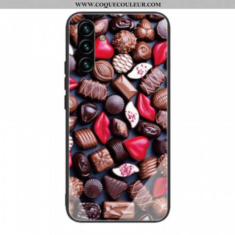 Coque Samsung Galaxy A13 5G / A04s Verre Trempé Chocolat