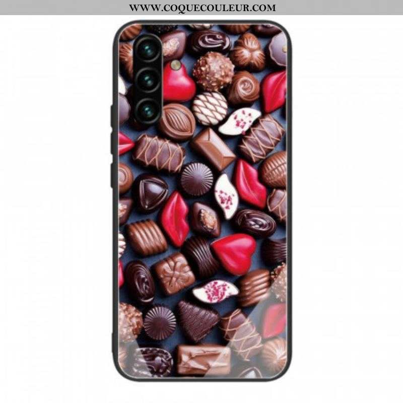 Coque Samsung Galaxy A13 5G / A04s Verre Trempé Chocolat