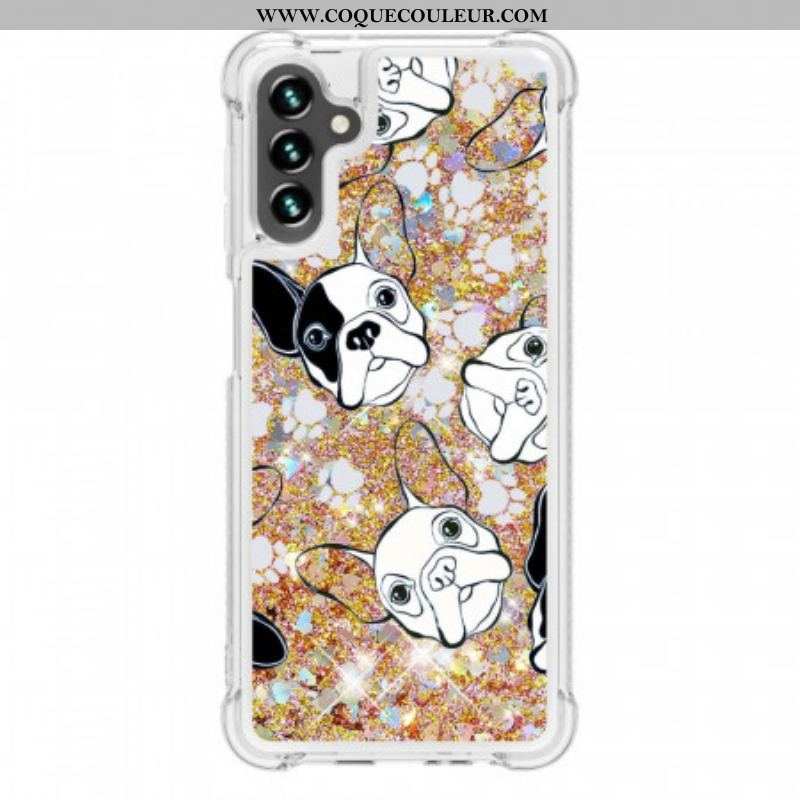 Coque Samsung Galaxy A13 5G / A04s Mr Chien Paillettes