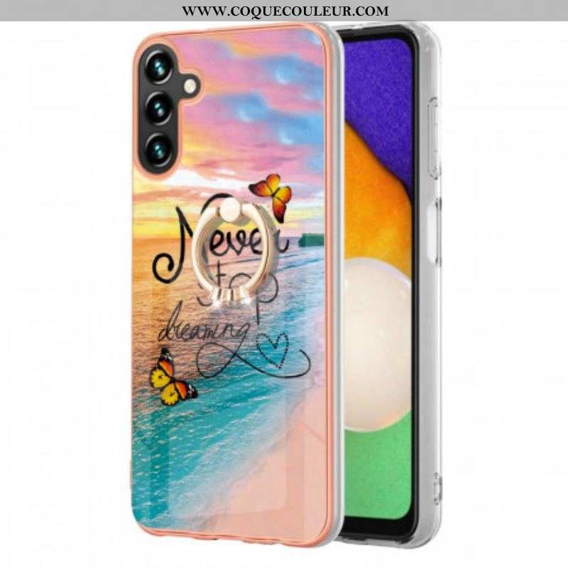 Coque Samsung Galaxy A13 5G / A04s Anneau-Support Never Stop Dreaming