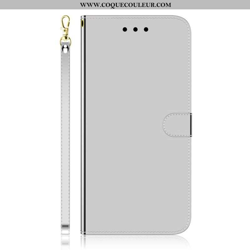 Housse Samsung Galaxy A13 5G / A04s Simili Cuir Couverture Miroir