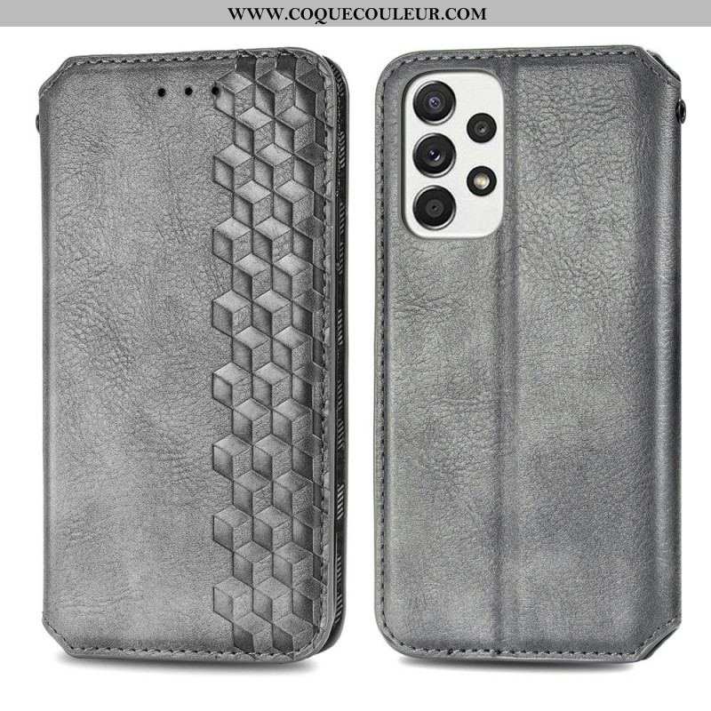 Flip Cover Samsung Galaxy A13 Effet Cuir Motif 3D