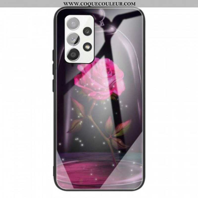 Coque Samsung Galaxy A13 Verre Trempé Rose Magique