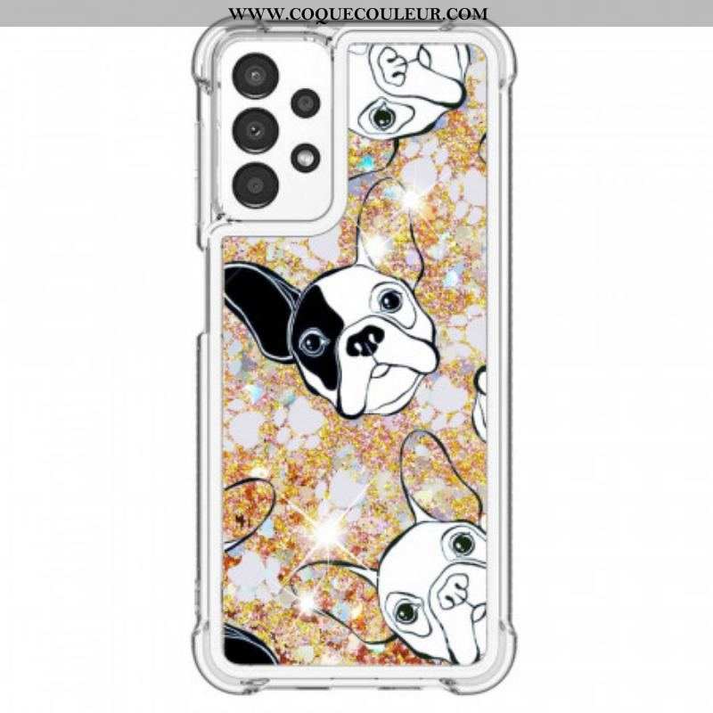 Coque Samsung Galaxy A13 Mr Chien Paillettes