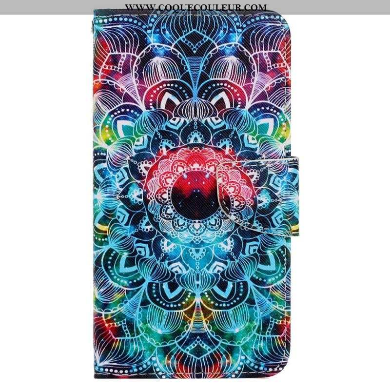 Housse Samsung Galaxy A13 Flashy Mandala à Lanière