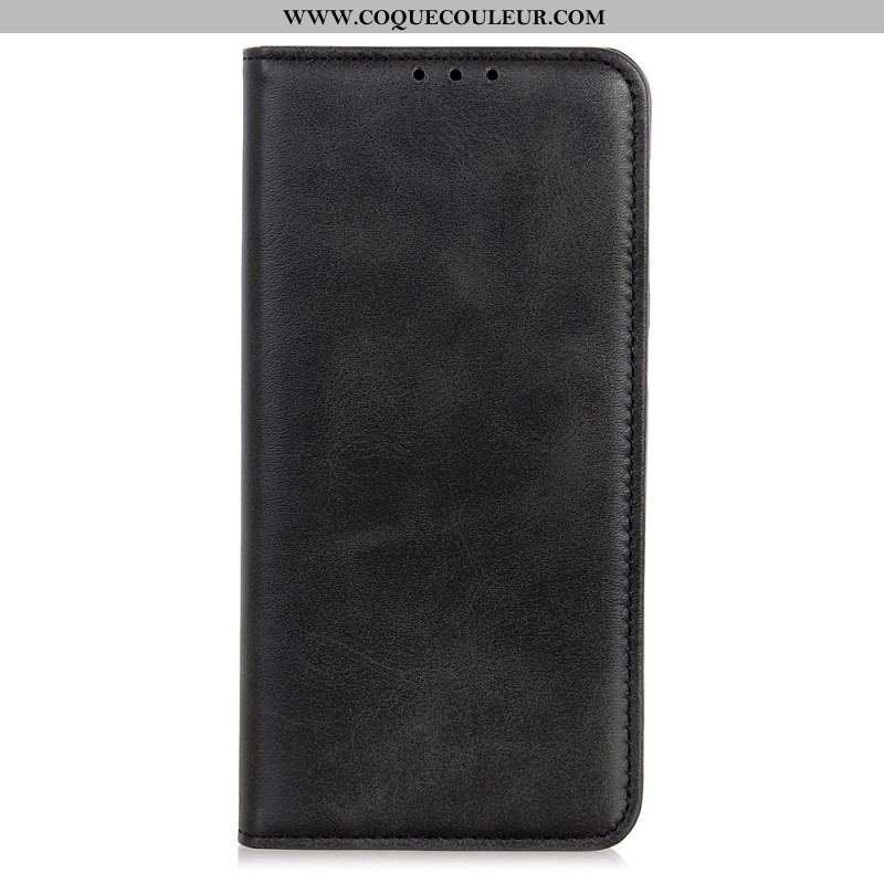 Flip Cover Samsung Galaxy A14 5G / A14 Cuir Fendu